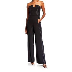 Black Halo Lena Tuxedo Strapless Jumpsuit